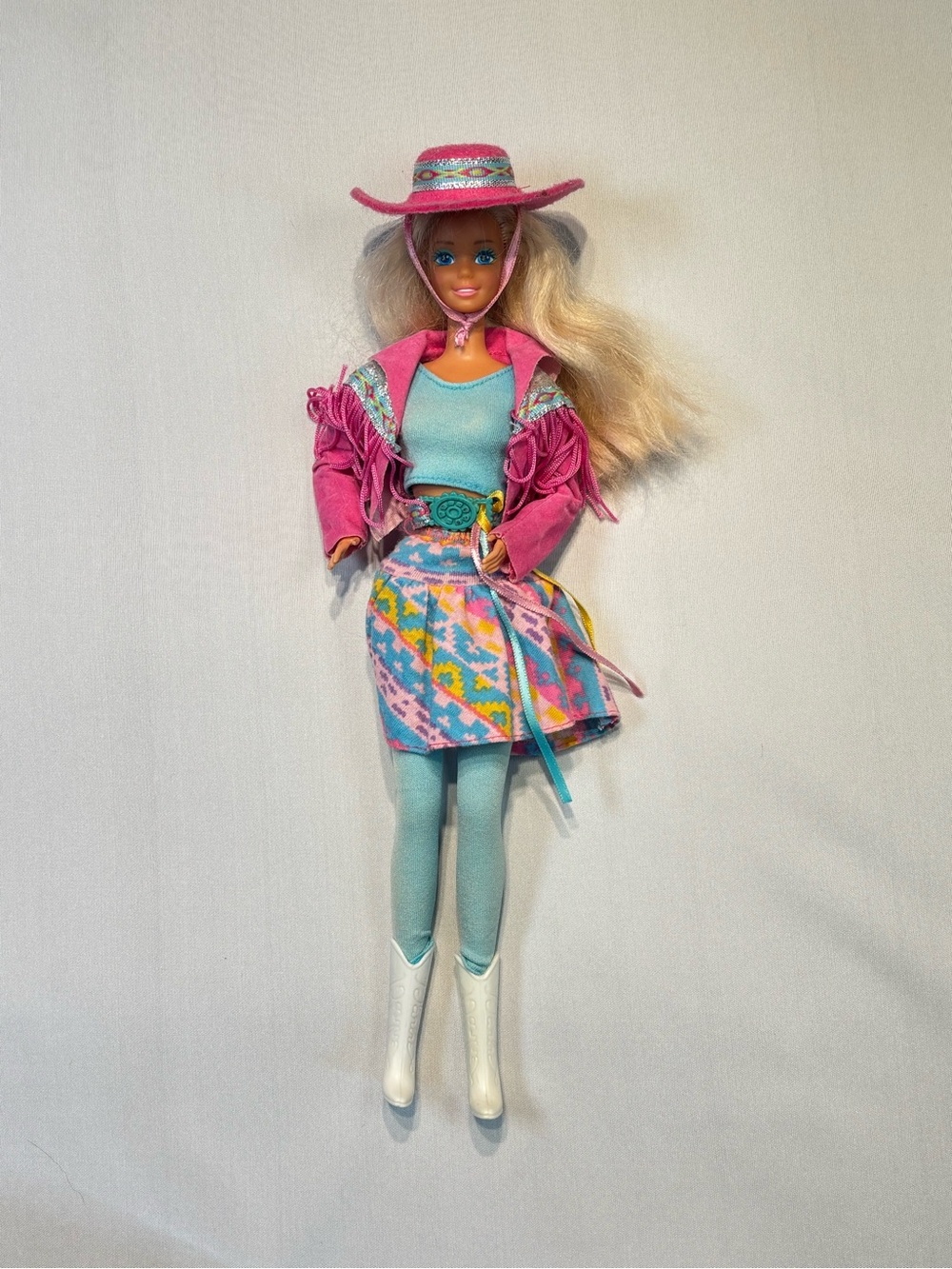 Vintage 1989 Western Fun Barbie Doll #9932